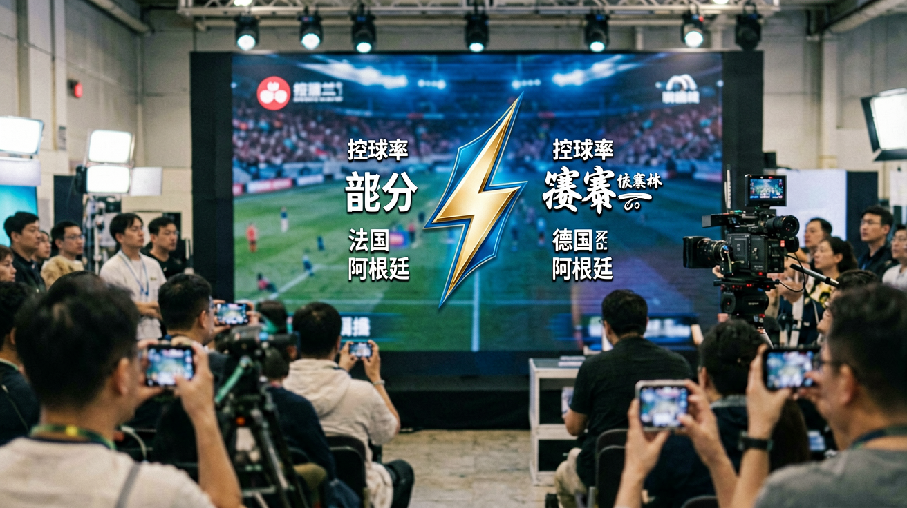 世界杯官网直播画面、比分弹窗、控球率图表等场景